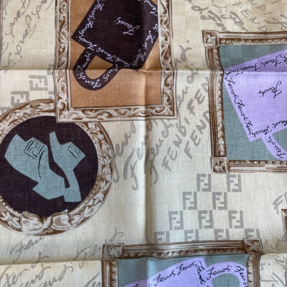 Vintage Fendi Cotton Scarf - Picture 7 of 13